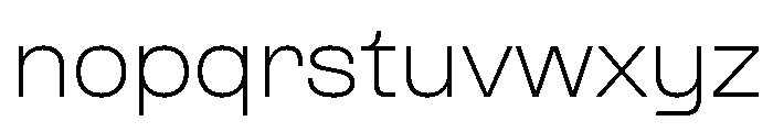 Formula Extended Extralight Font LOWERCASE