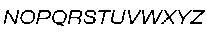 Formula Extended Medium Italic 2 Font UPPERCASE
