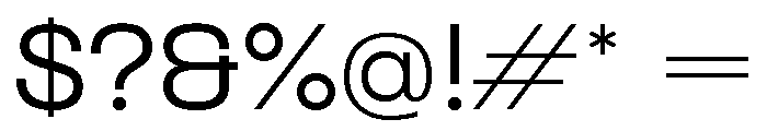 Formula Extended Regular 2 Font OTHER CHARS