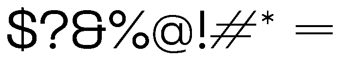 Formula Extended Regular Font OTHER CHARS