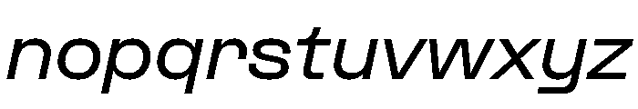 Formula Extended Semibold Italic 2 Font LOWERCASE