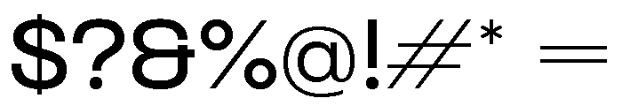 Formula Extended Semibold Font OTHER CHARS