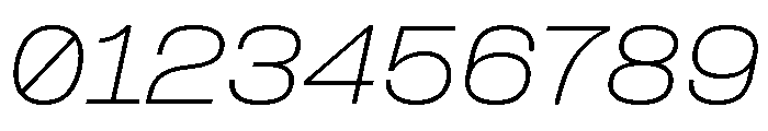 Formula Extended Thin Italic 2 Font OTHER CHARS