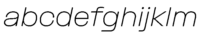 Formula Extended Thin Italic 2 FONT