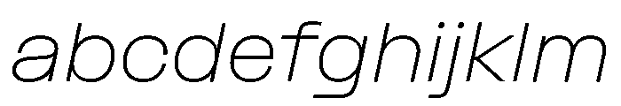 Formula Extended Thin Italic FONT