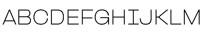 Formula Extended Thin Font UPPERCASE