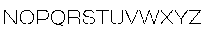 Formula Extended Thin Font UPPERCASE