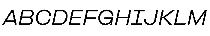 Formula Extended Variable Regular 2 Font UPPERCASE