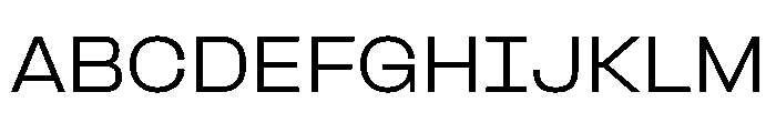 Formula Extended Variable Regular 3 Font UPPERCASE