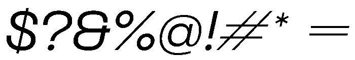 Formula Extended Variable Regular 4 Font OTHER CHARS