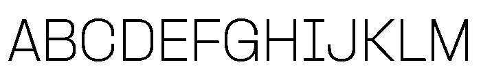 Formula Extralight Font UPPERCASE