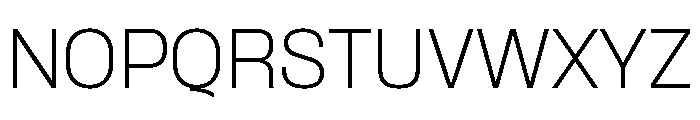 Formula Extralight Font UPPERCASE