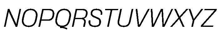 Formula Light Italic Font UPPERCASE