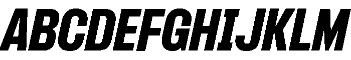 Formula Narrow Black Italic Font UPPERCASE