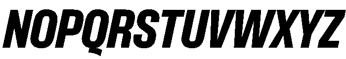 Formula Narrow Black Italic Font UPPERCASE