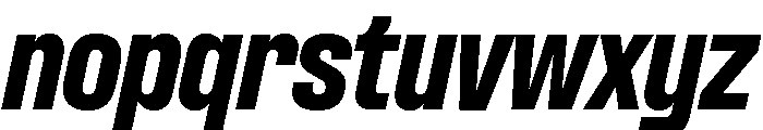 Formula Narrow Black Italic Font LOWERCASE