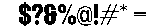 Formula Narrow Black Font OTHER CHARS