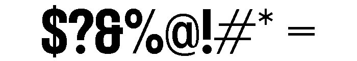 Formula Narrow Extrabold 2 Font OTHER CHARS
