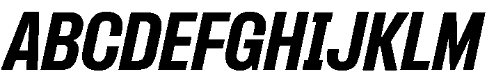 Formula Narrow Extrabold Italic 2 Font UPPERCASE