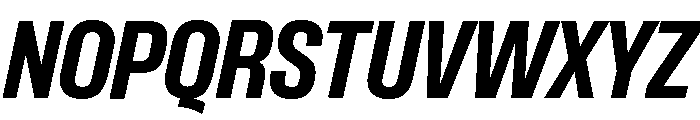 Formula Narrow Extrabold Italic 2 Font UPPERCASE