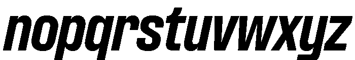 Formula Narrow Extrabold Italic 2 Font LOWERCASE