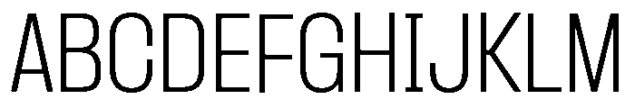 Formula Narrow Extralight 2 Font UPPERCASE