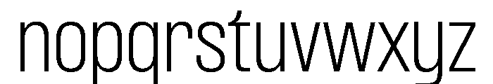 Formula Narrow Extralight 2 Font LOWERCASE