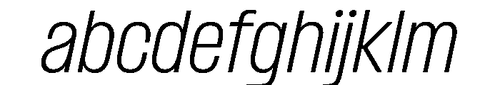 Formula Narrow Extralight Italic 2 FONT