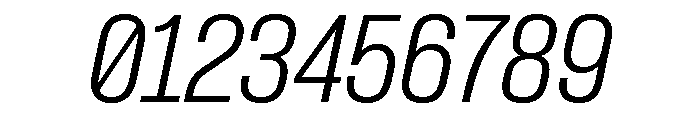 Formula Narrow Extralight Italic Font OTHER CHARS