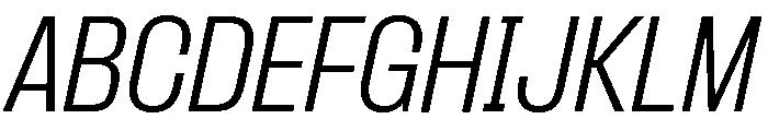 Formula Narrow Extralight Italic Font UPPERCASE