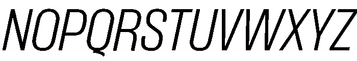 Formula Narrow Extralight Italic Font UPPERCASE