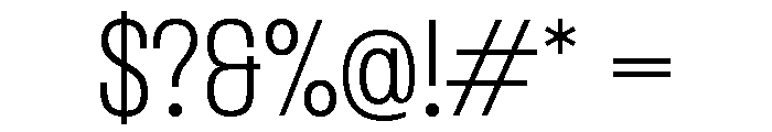 Formula Narrow Extralight Font OTHER CHARS