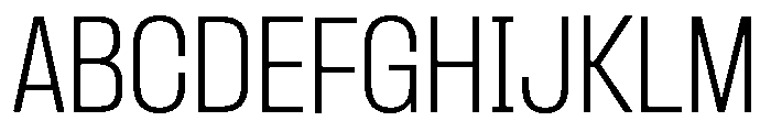 Formula Narrow Extralight Font UPPERCASE