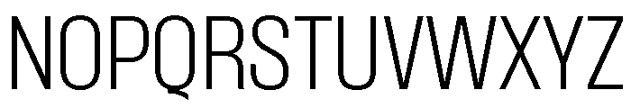 Formula Narrow Extralight Font UPPERCASE