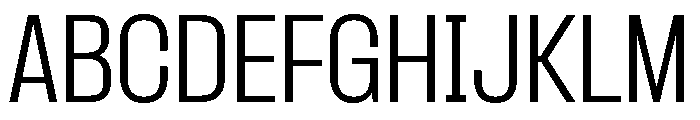 Formula Narrow Light 2 Font UPPERCASE