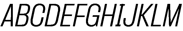 Formula Narrow Light Italic 2 Font UPPERCASE