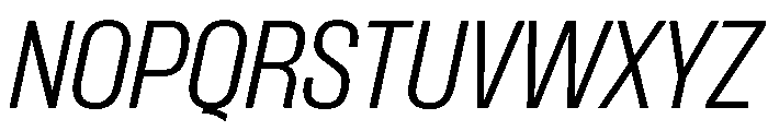 Formula Narrow Light Italic 2 Font UPPERCASE