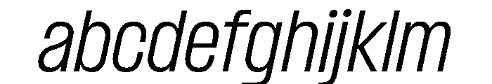 Formula Narrow Light Italic 2 FONT