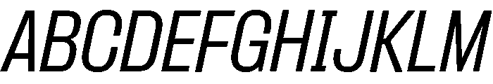 Formula Narrow Light Italic Font UPPERCASE