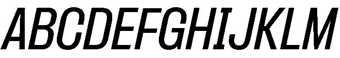 Formula Narrow Medium Italic 2 Font UPPERCASE
