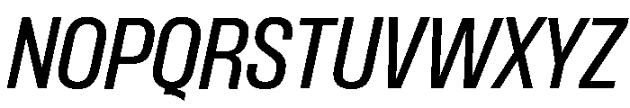 Formula Narrow Medium Italic 2 Font UPPERCASE