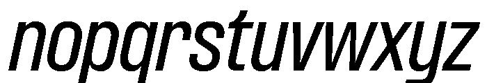 Formula Narrow Medium Italic 2 Font LOWERCASE