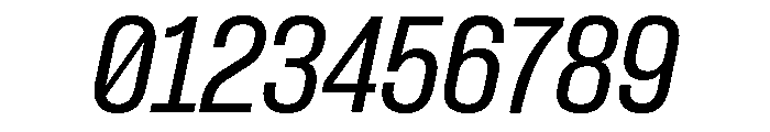 Formula Narrow Regular Italic Font OTHER CHARS