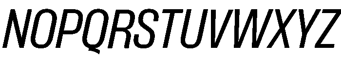 Formula Narrow Regular Italic Font UPPERCASE