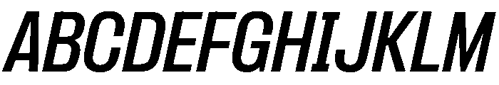 Formula Narrow Semibold Italic 2 Font UPPERCASE
