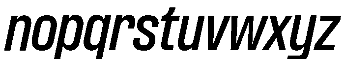Formula Narrow Semibold Italic 2 Font LOWERCASE