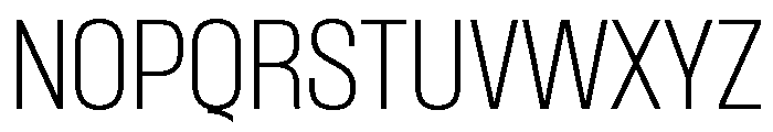 Formula Narrow Thin 2 Font UPPERCASE
