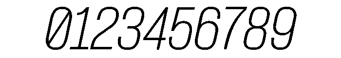 Formula Narrow Thin Italic 2 Font OTHER CHARS