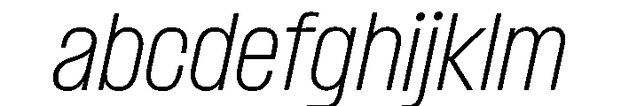 Formula Narrow Thin Italic FONT