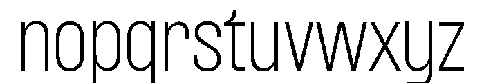 Formula Narrow Thin Font LOWERCASE